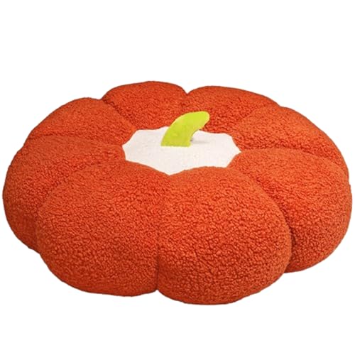 Cartoon Kürbis Kissen,Kürbis-Überwurfkissen, für Sofa, Heimdekoration, Halloween Kürbis Dekokissen Plüsch Kürbis Kissen für Dekoration Thanksgiving, Geeignet für Halloween Dekoration (68CM,rot) von Xiyocadt
