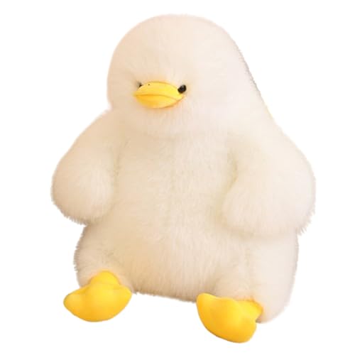 Ente Plüschtier Weiche Kissen, Anime Plushie Stofftier Ente, Flauschiger Stofftier gefüllte Plüschtier, Weiches Kuscheltier Schlafkissen Dekoration,Weihnachts Geschenk für Kinder (Gelbe,70cm) von Xiyocadt