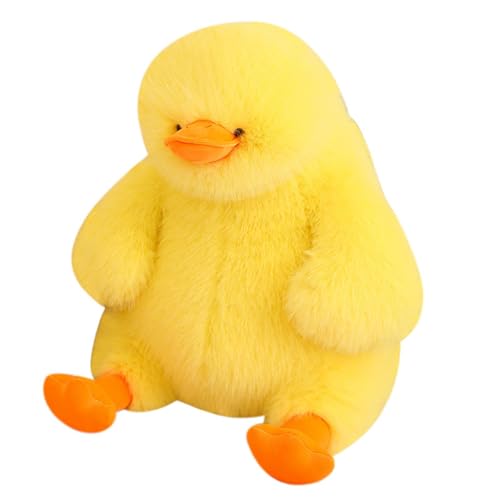 Ente Plüschtier Weiche Kissen, Anime Plushie Stofftier Ente, Flauschiger Stofftier gefüllte Plüschtier, Weiches Kuscheltier Schlafkissen Dekoration,Weihnachts Geschenk für Kinder (Weiße,70cm) von Xiyocadt