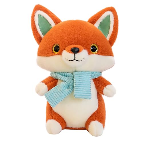 Fuchs Kuscheltier,Süßes Kuscheltier Fuchs PlüschkissenStofftier zum Spielen Fuchs Plüschtier,Entzückende Fuchs-Stoffpuppe Cartoon-Fuchs-Plüschtier Fuchs Geschenke für Kinder (40cm,Dunkelorange) von Xiyocadt