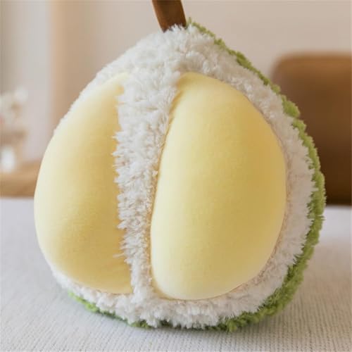 Gefülltes Plüschtier gefüllte Frucht Plüschtier, Obst Plüschtier Plüschkissen Spielzeug,Ananas süßes Spielzeug Kissen Schmusetier Geschenk für Kinder Mädchen Jungen (23cm,Durian) von Xiyocadt