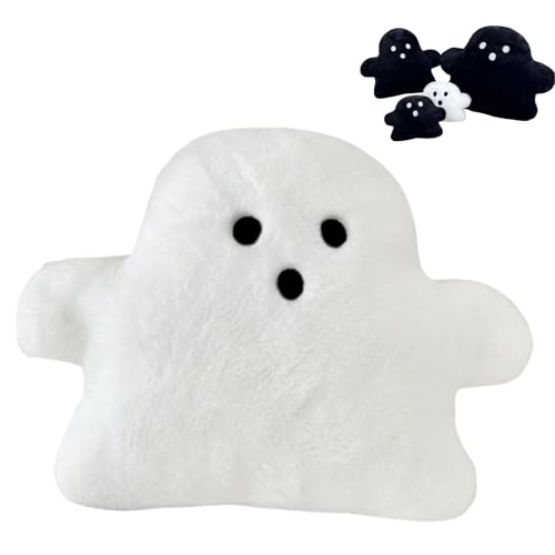 Halloween Geisterkissen, Kreatives Gespenst Niedliches Kissen, Geister Zierkissen, Gespenst Puppen Cartoon, Weich Stofftier Spielzeug Deko Geschenk für Halloween Kinder Geschenk (40*50CM,Weiß) von Xiyocadt