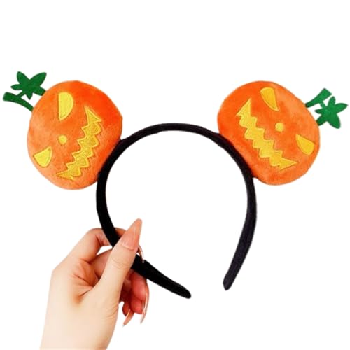 Kids Halloween Kürbisparty Kopfbedeckung Haare Haar Hoop Weiche Flauschige Stoff Stirnband Dekoration Halloween Kopfbedeckung Für Hausmöbel Weiche Flauschige Stoff Holiday Dekorationen (10cm,B) von Xiyocadt