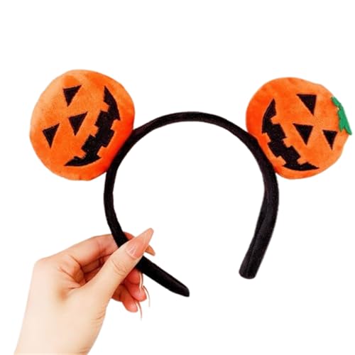 Kids Halloween Kürbisparty Kopfbedeckung Haare Haar Hoop Weiche Flauschige Stoff Stirnband Dekoration Halloween Kopfbedeckung Für Hausmöbel Weiche Flauschige Stoff Holiday Dekorationen (10cm,D) von Xiyocadt