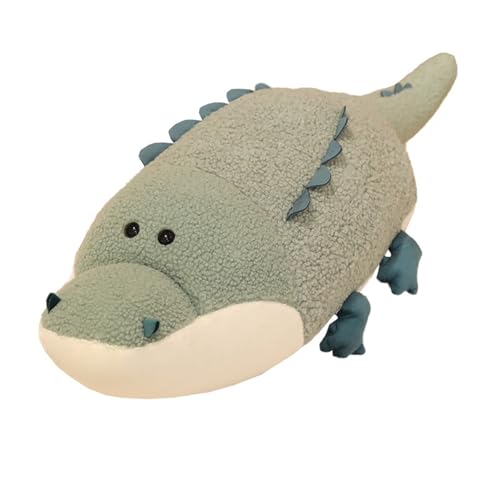 Krokodil Fuchs Schneeleoparde Plüschen Spielzeug,Stofftier Weiches Fuchs Puppet,Flauschiger Kuscheltier Kuschelweiches Plüschtier Kissen Für Kinder Geburtstage Besondere Anlässe (80cm,Krokodil) von Xiyocadt