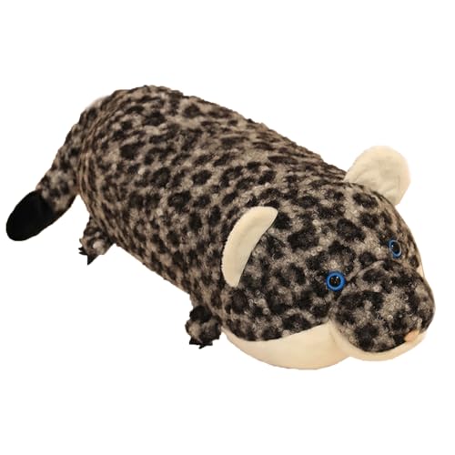Krokodil Fuchs Schneeleoparde Plüschen Spielzeug,Stofftier Weiches Fuchs Puppet,Flauschiger Kuscheltier Kuschelweiches Plüschtier Kissen Für Kinder Geburtstage Besondere Anlässe (80cm,Schneeleoparde) von Xiyocadt