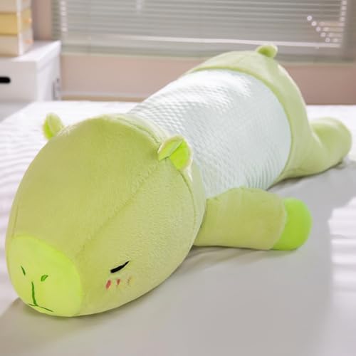 Kühle Kuscheltier Capybara Plüschkissen Stofftiere Lang Plüschtier Ausgestopftes Tier Spielzeug Kuschelkissen, Niedlichen Capybara Plushie Gefüllte Spielzeug für Home Deko Kinder (130CM,lvdou) von Xiyocadt