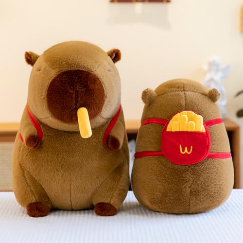 Niedliches Capybara Kuscheltier mit Schildkrötenrucksack, Super Weiche Capybara Plüschtier, Plüschfigur Kuscheltier Capy bara, für Home Deko, Geschenk für Kinder Freund Geburtstag (40cm,shutiao) von Xiyocadt