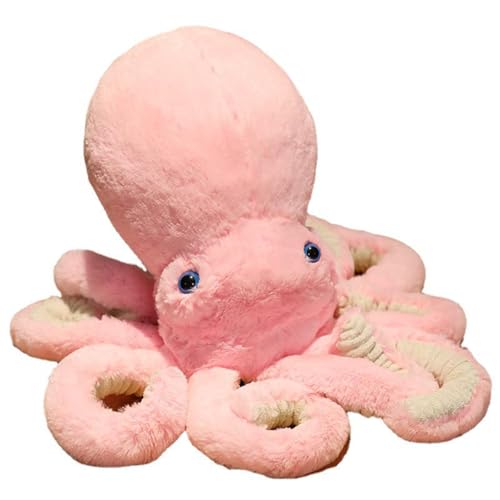 Oktopus Plüschtier,Oktopus Plüschpuppe Spielzeug,Krake Kuscheltier Baby,Kuscheltier Krake Kreative Plüschtier Marine Spielzeug,Schlafen Beschwichtigen Sie Puppe Für Kinder Mädchen (90cm,rosa) von Xiyocadt