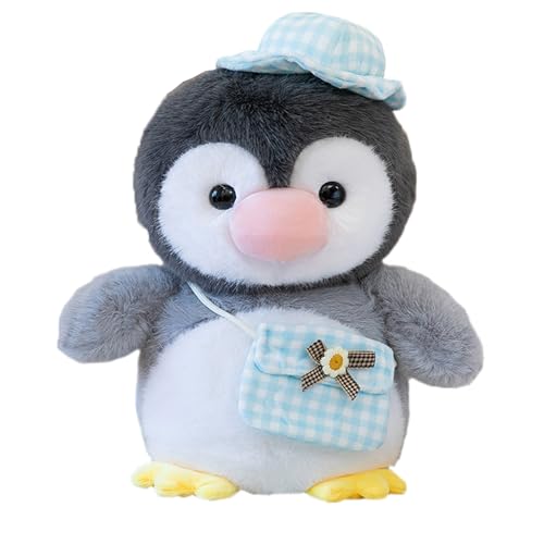 Pinguin Handpuppe Plüsch Spielzeug,Weiches Kuscheltier für Kinder Erwachsene,Niedliches Plüschtier zum Kuscheln,Spielen Dekorieren im Kinderzimmer,Perfekte Geschenkidee für Jungen Mädchen (Blau,35cm) von Xiyocadt