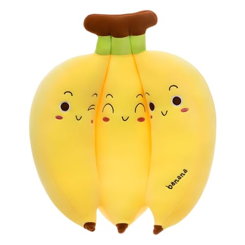 Plüschtier Stofftier Banane，Plüsch Bananen Kissen Obst Gefüllte Baumwolle Plüschtier，Kawaii Banane Kissen Langes， Niedlich Weiches Netter Ausdruck Plüsch Spielzeug Zierkissen Dekokissen (70cm) von Xiyocadt