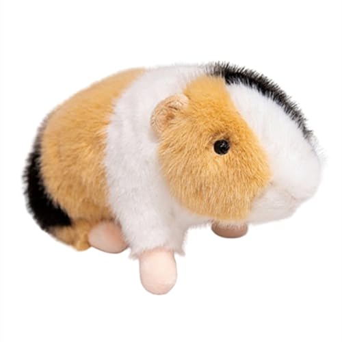 Simulation Meerschweinchen Puppe, Meerschweinchen Kuscheltier Realistische Hamsterfigur Meerschweinchen,niedlich Nerz, kleines Haustier Meerschweinchen Plüschtier,Geschenke für Kinder (20cm,D) von Xiyocadt