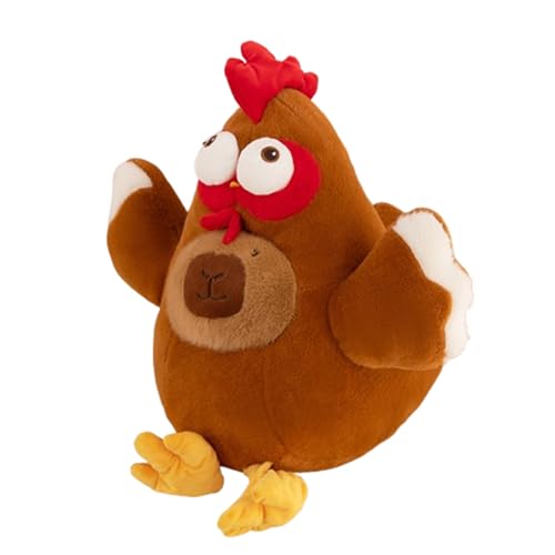 Tierhuhn Plüsch Bauernhof Henne Plüschtier Kissen,Kuscheltier Realistische, Kinder Kuschelweiches Plüschtier,Perfekte kuschelige Spielgefährten für Kinder Geburtstage und besondere Anlässe (35cm,A) von Xiyocadt