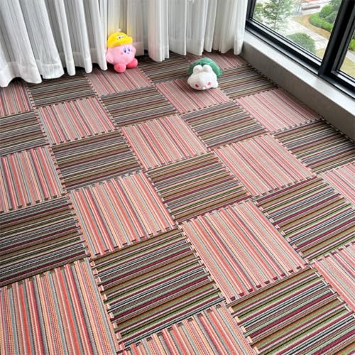 Xiyocadt 10 Stück Eva Schaumstoff Puzzlematte, Puzzleteppich,rutschfest Bodenschutzmatte,Krabbelmatte, Spielmatte,für Wohnzimmer,Schlafzimmer, Kinderzimmer, Spielzimmer (Dunkelgrün + Rot) von Xiyocadt