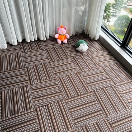 Xiyocadt 10 Stück Eva Schaumstoff Puzzlematte, Puzzleteppich,rutschfest Bodenschutzmatte,Krabbelmatte, Spielmatte,für Wohnzimmer,Schlafzimmer, Kinderzimmer, Spielzimmer (Graue Streifen) von Xiyocadt
