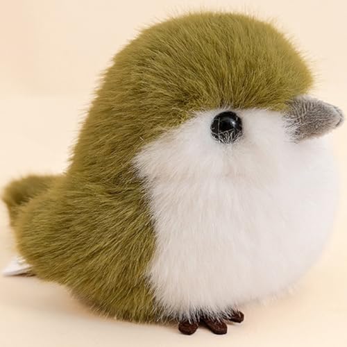 Xiyocadt 12cm Vogel Plüschtier, Aufhängbar Klein Bird Plüsch Kuscheltier, Plüschen Spielzeug Puppen, Plüsenpuppe Kuscheltiere Toys Geschenk Schlüsselanhänger für Kinder Mädchen (Stickerei) von Xiyocadt