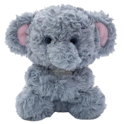 Xiyocadt 17cm Desktop Puppen, Magnetsauge Kuscheltier, Klein Plüschtier Kissen Deko, Weich Tiere Stofftier Spielzeug, Tisch Puppe für Kinder Jungen und Mädchen (Elefant) von Xiyocadt