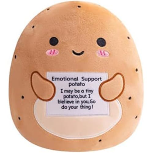 Xiyocadt 25 cm, Gurke, Kartoffel Plüschtier süßes Kissen Kinder Kuscheltiere Jungen und Mädchen (Kartoffeln) von Xiyocadt