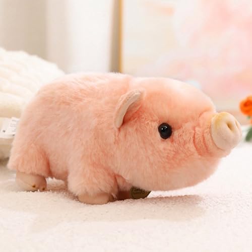 Xiyocadt 25cm Schwein Kuscheltier, Klein Weich Plüschtier, Flecken Reine Farbe Stofftier Spielzeug, Tiere Plush Kissen Puppe Geschenk für Kinder Jungen und Mädchen (Rosa) von Xiyocadt