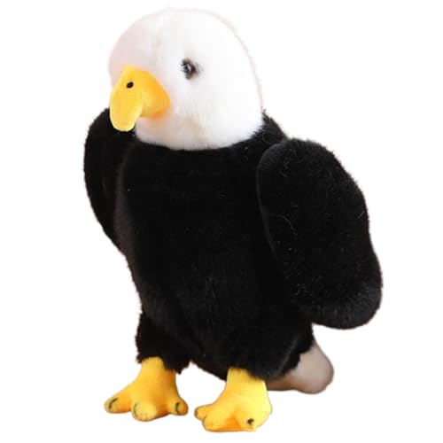 Xiyocadt 25cm Vögel Zoo Kuscheltier, Realistischer Künstliche Tiere Plüschtier, Vogel Plüschpuppe Stofftier Kleiner Spielzeug für Kinder, Jungen, Mädchen (Adler) von Xiyocadt