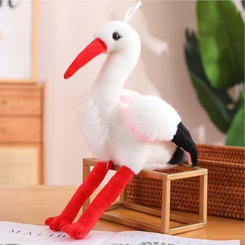 Xiyocadt 25cm Vögel Zoo Kuscheltier, Realistischer Künstliche Tiere Plüschtier, Vogel Plüschpuppe Stofftier Kleiner Spielzeug für Kinder, Jungen, Mädchen (Flamingo) von Xiyocadt