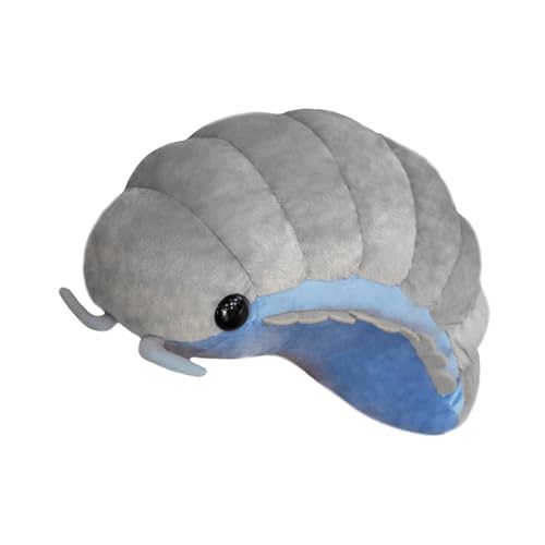 Xiyocadt 30 bis 50 cm Raupe Wasserbär Wodka Niedliches Kuschelkissen Plüsch für Mädchen und Jungen (Blau, Grau) (50cm,Grau) von Xiyocadt