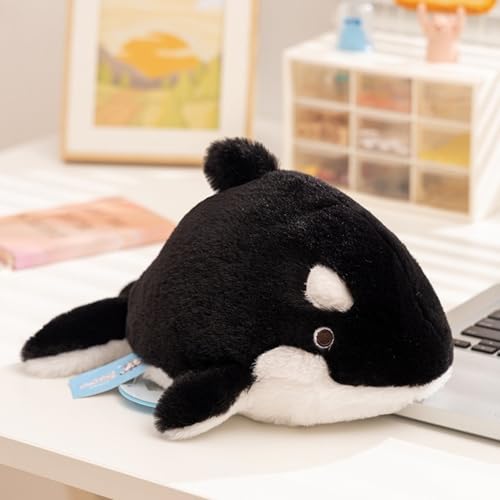 Xiyocadt 30cm Marine-Serie Plüsenpuppe, Delfin, Robbe, Haifisch, Orca, Wale, Kuscheltiere, Kleines Kuscheltier, Stofftier Plüschtier für Kinder, Geburtstage und Besondere Anlässe (Killwale) von Xiyocadt