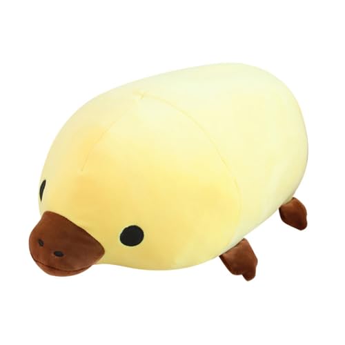 Xiyocadt 45 bis 55cm, Plüschtier, niedliches Plüschschnabeltier, beruhigendes Kuscheltier, Weichtier für Kinder (55 * 26 * 20cm,gelb) von Xiyocadt