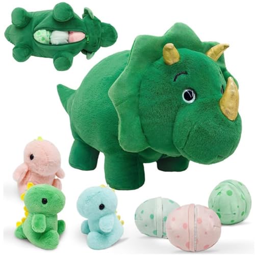 Xiyocadt 50 cm, grüner Triceratops, weicher Dinosaurier Plüschtier, Kissen, Puppe, Kindergeburtstagsgeschenk Xiyocadt 50 cm, grüner Triceratops, weicher Dinosaurier Plüschtier, Kissen, Puppe, Kindergeburtstagsgeschenk von Xiyocadt