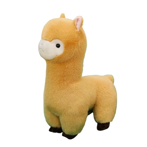 Xiyocadt Alpaka Kuscheltier, Lama Kuscheltier, Alpaka Stofftier, Stofftier Plüschtier Geschenk für Kinder Mädchen Jungen (58CM,Orange) von Xiyocadt