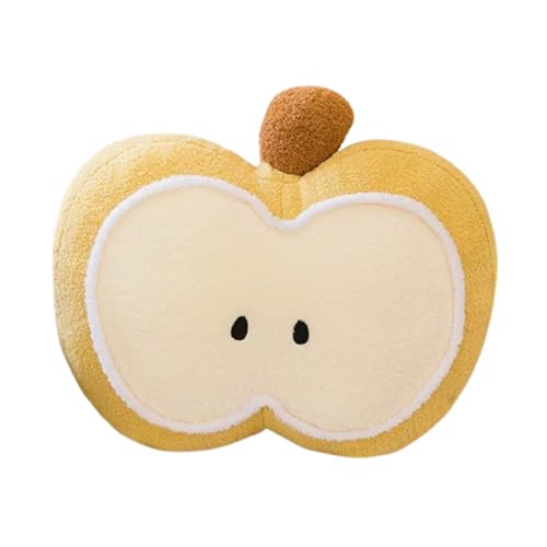Xiyocadt Apfel Plüschtiere,Apfel niedliches Spielzeug kreatives Plüschkissen,weiche niedliche Kuscheltier für Baby Mädchen und Jungen,Flauschige Weihnachten,Geschenk für Kinder (60cm,gelber) von Xiyocadt