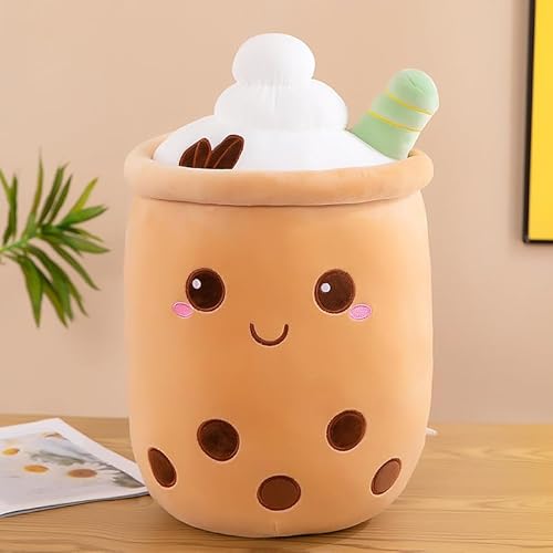 Xiyocadt Bubble Tea Kuscheltier Plüschkissen, Plüschtier Stofftier Boba Tea ilchtee Tasse Plush Plüschkissen,Plushie Stofftier Boba Teetasse PlüSch Spielzeug Deko für Tolles Geschenk (50cm,C) von Xiyocadt