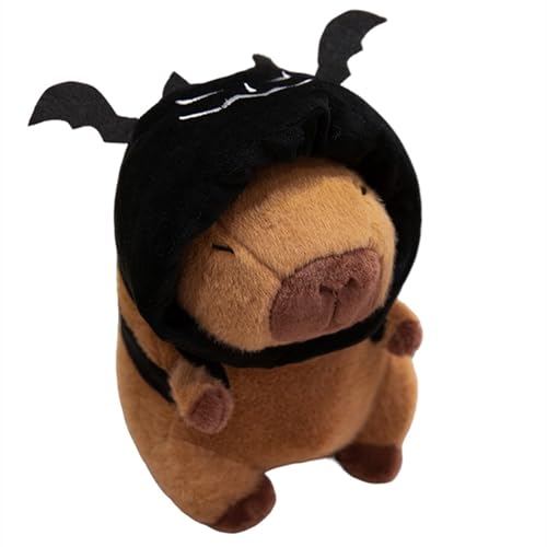 Xiyocadt Capybara Kuscheltier, Halloween Stofftiere Plüschtier,Halloween Dekoration Geschenk für Kinder Jungen Mädchen,Wasserschwein Puppe Kissen Stofftier, Spielzeug Geschenk Für Kinder (22CM,A) von Xiyocadt