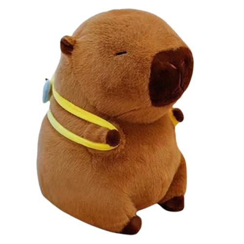 Xiyocadt Capybara Kuscheltier, Mehrere Stile Umhang Schal Rucksack Küken Plüschtier, Wasserschwein Puppe Kissen Stofftier, Spielzeug Geschenk Für Mädchen Jungen Kinder (50cm,Bienen) von Xiyocadt