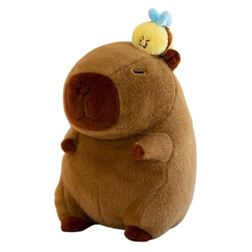 Xiyocadt Capybara Plüschtier,Capybara Kuscheltier mit Bienenpuppen, Capybara Plüsch Spielzeug, Neue Capybara Biene Plüschpuppe, Für Home Deko Mädchen Und Jungen (50cm,A) von Xiyocadt