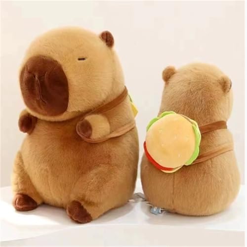 Xiyocadt Capybara Plüschtier,Wasserschwein Kuscheltier,Capybara Plüschtier Mit Schwimmring Und Sonnenbrille,Mit Erdbeerkopfbedeckung Kuscheltier,Plüsch Puppenkissen Für Jungen Mädchen (40cm,C) von Xiyocadt