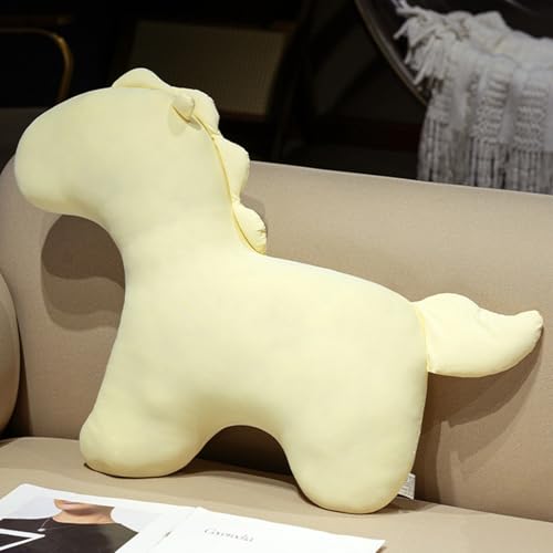 Xiyocadt Dekokissen Kinderzimmer, Sofakissen, Tiere Plüschtier, Kissen Kuscheltier Spielzeug, Plush Puppen Stofftier Zimmer Deko Geschenk für Kinder Jungen und Mädchen (Pferd) von Xiyocadt