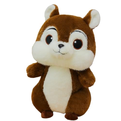 Xiyocadt Eichhörnchen Stofftier,Kuscheltier Eichhörnchen Plüschtier Flauschiges Stofftier Schmusetier Geschenk,Umweltfreundliches Plüschtier Superweich Anschmiegsam Für Mädchen, Jungen (40cm) von Xiyocadt