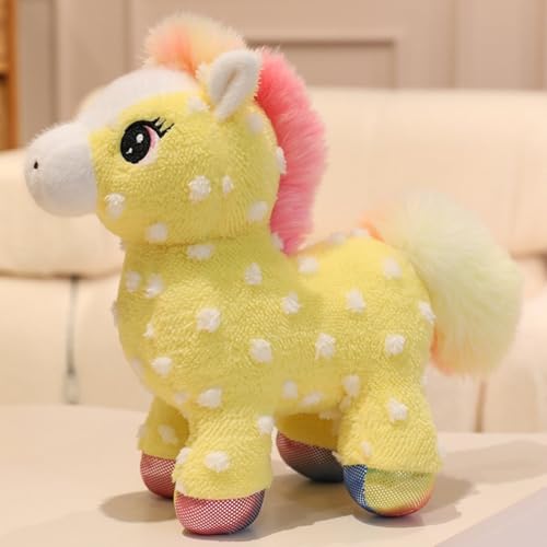 Xiyocadt Einhorn Kuscheltier Glänzende Mehrfarbig Regenbogen Engel Einhorn Pegasus Plüschtier, Stofftier Kuscheltier Süß Teenager Herz Puppe Geschenk, Kawaii Spielzeug für Kinder Mädchen (30cm,Huang) Xiyocadt Einhorn Kuscheltier Glänzende Mehrfarbig Regenbogen Engel Einhorn Pegasus Plüschtier, Stofftier Kuscheltier Süß Teenager Herz Puppe Geschenk, Kawaii Spielzeug für Kinder Mädchen (30cm,Huang) von Xiyocadt