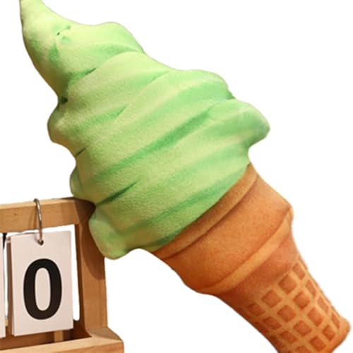 Xiyocadt Eistüten Plüschtier, Kuscheliges Kuschelkissen In Kegelform,Weiches Plüsch Spielzeug Geschenk Für Kinder,Haustürkranz, Zuhause Wandtür Aufhängen Dekoration (35CM,C) von Xiyocadt