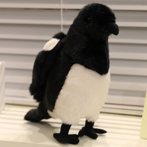 Xiyocadt Elster Plüschtier, Vogel Kuscheltier, Vögel Stofftier, Plush Klein Puppen, Weich Spielzeug Tiere Kuscheltiere Geschenk für Kinder Jungen und Mädchen (30CM,Schwarzschnabel) von Xiyocadt