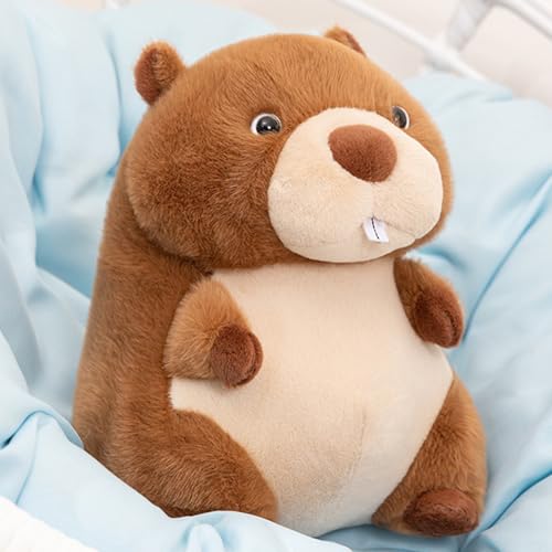 Xiyocadt Erdmännchen Kuscheltier, Erdmauer Plüschtier, Stofftier Spielzeug Puppe, Plüch Dekokissen Geschenk für Kinder Mädchen Jungen (20CM) von Xiyocadt