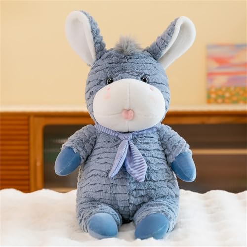 Xiyocadt Esel Kuscheltier, Süße Esel Plüschpuppen, Weich Esel Plüschtier zum Kuscheln und Spielen, Kleines Kuscheltier, Geschenk für Mädchen, Jungen (23 cm,Blau) von Xiyocadt