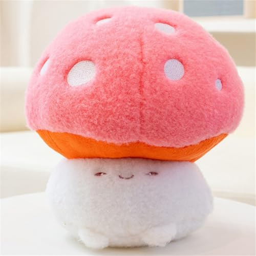 Xiyocadt Gemüseplüschspielzeug, Mini-Gemüse Plüschpuppen, Kuscheltier Plüschtier Kissen Gemüse Gemüsesorten aus Plüsch, Geschenk für Kinder Mädchen Jungen (Mushrooms-20 cm) von Xiyocadt