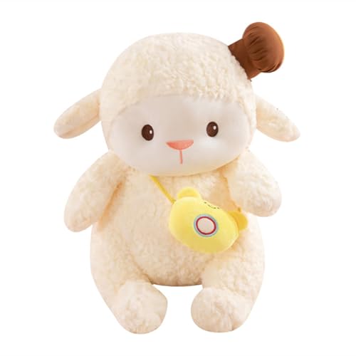 Xiyocadt Gemütliche Plüschpuppe, Creative Stuffed Sheep Doll, Cute Lamb Stuffed Animal Plüschtier, Wohnzimmer Schlafzimmer Dekoration, Geschenke für Freunde und Kinder (50cm) von Xiyocadt