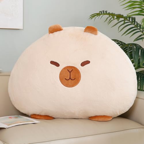 Xiyocadt Gewichtstiere Capybara, Weiches Kawaii Kuscheltier, Capybara Kuscheltier Kissen, Super Weiche Gefüllte Capybara Stofftier Plüsch Puppe für Jungen Mädchen, Home Deko Kinder (50cm,yn) von Xiyocadt