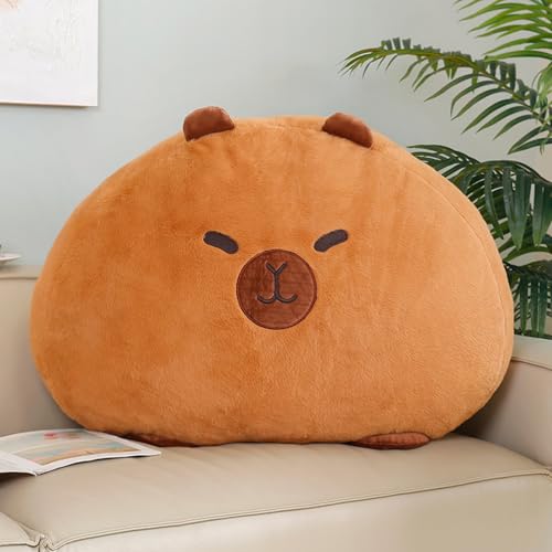 Xiyocadt Gewichtstiere Capybara, Weiches Kawaii Kuscheltier, Capybara Kuscheltier Kissen, Super Weiche Gefüllte Capybara Stofftier Plüsch Puppe für Jungen Mädchen, Home Deko Kinder (50cm,yz) von Xiyocadt