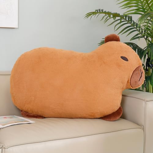 Xiyocadt Gewichtstiere Capybara, Weiches Kawaii Kuscheltier, Capybara Kuscheltier Kissen, Super Weiche Gefüllte Capybara Stofftier Plüsch Puppe für Jungen Mädchen, Home Deko Kinder (70cm,mz) von Xiyocadt