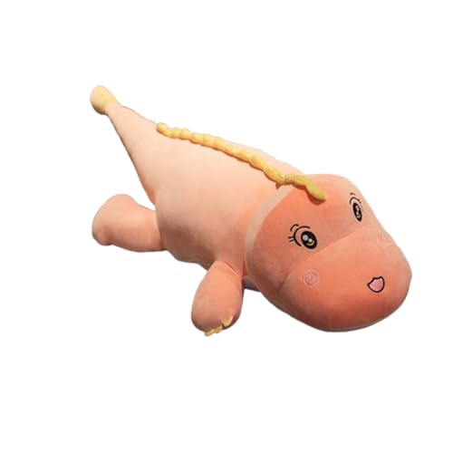 Xiyocadt Große niedliche Spielzeug Dinosaurier Plüsch Spielzeug, Lange Dinosaurier Plüsch Kissen, Körper Kissen, Kinder Geschenk, Geburtstagsgeschenk. (80cm,Rosa) von Xiyocadt