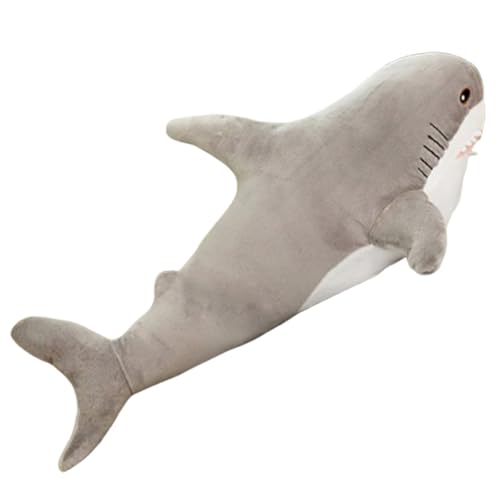 Xiyocadt Hai Kuscheltier, Relaxo Kuscheltier, Shark Plush, Hai Spielzeug, Shark Spielzeug Plüschtier, Kuschelige Spielgefährten für Kinder Geburtstage und Besondere Anlässe (45CM,grau) von Xiyocadt